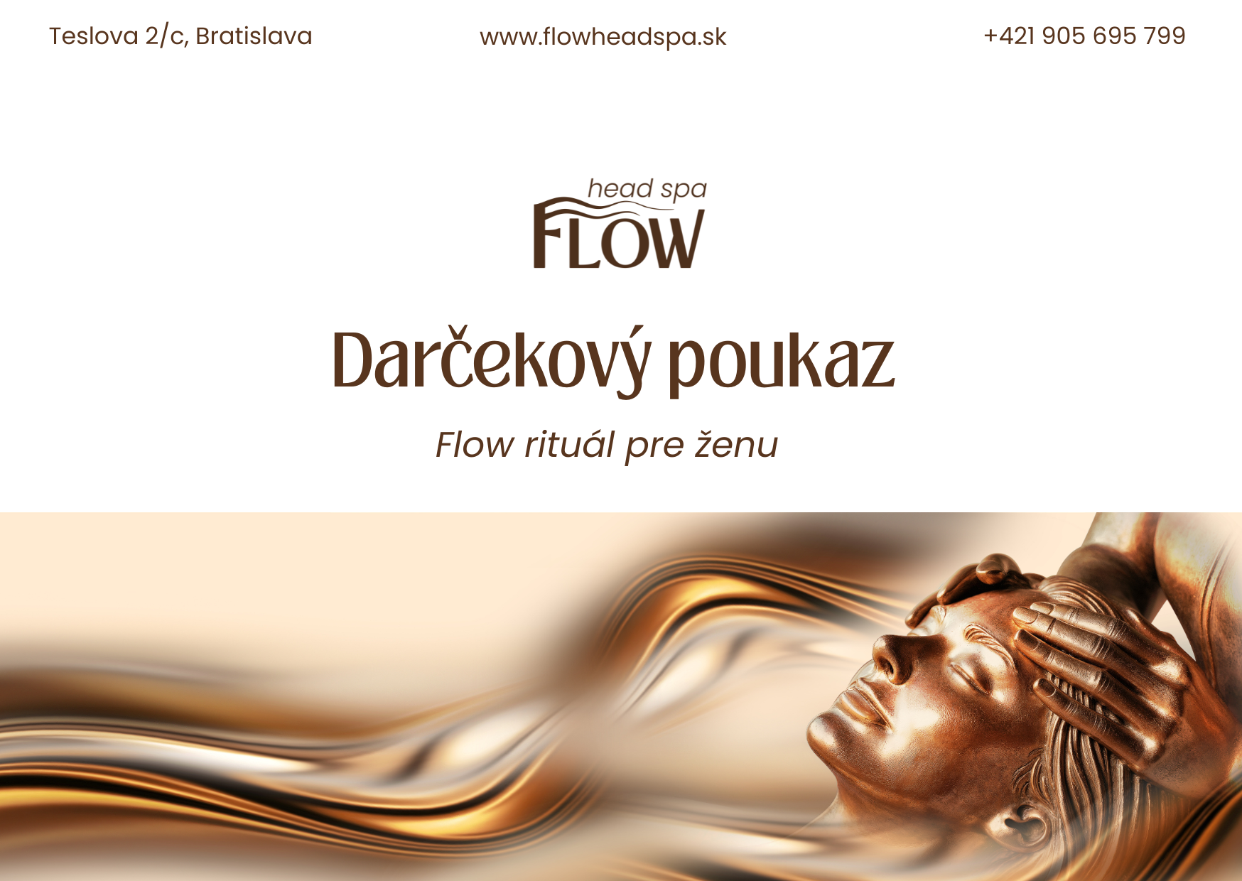 Darčekový poukaz Flow Head Spa — Flow rituál pre ženu