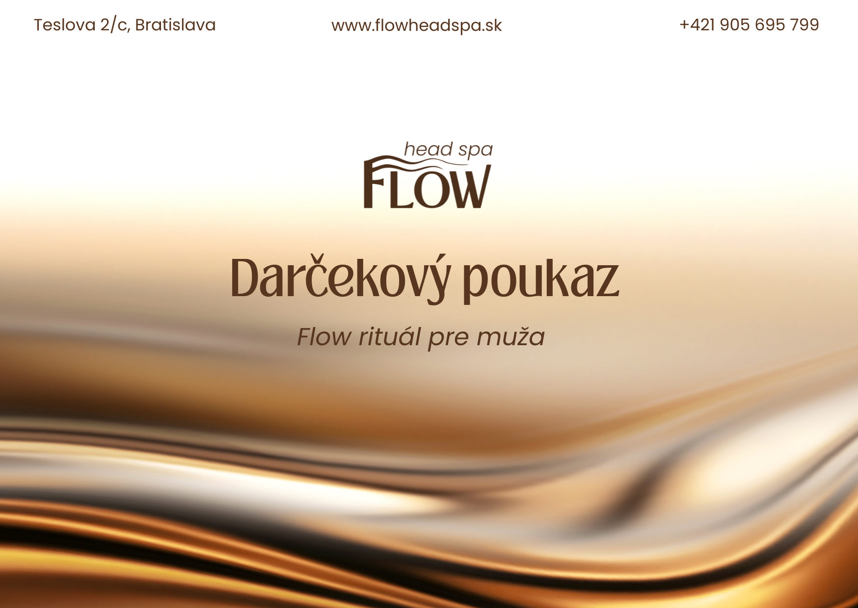 Darčekový poukaz Flow Head Spa — Flow rituál pre muža